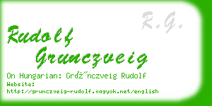 rudolf grunczveig business card